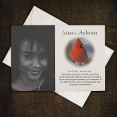 Stilvolle Foto Red Kardinal Beerdigung Danke