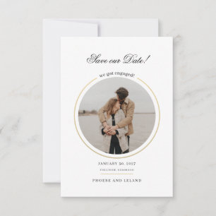Stilvolle Foto-Skriptereihe speichern das Datum Save The Date