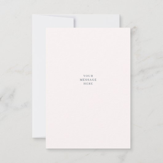 Stilvolle Foto- und Bräutigam-Hochzeit Dankeskarte (Rückseite)