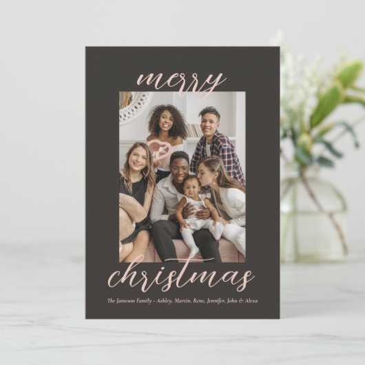 Stilvolle Foto Weihnachten Neujahr Neue Zuhause (Stehend Vorderseite)