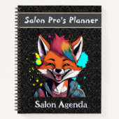 Stilvolle Fox-Geschenke für Friseursalon Stylists Notizblock (Vorderseite)