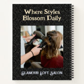 Stilvolle Fox-Geschenke für Friseursalon Stylists Notizblock (Rückseite)