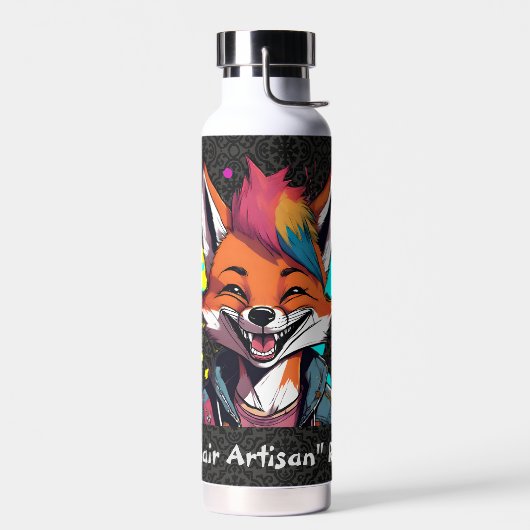 Stilvolle Fox-Geschenke für Friseursalon Stylists Trinkflasche (Links)