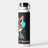 Stilvolle Fox-Geschenke für Friseursalon Stylists Trinkflasche (Rückseite)