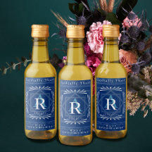 Stilvolle Frame Navy Monogram