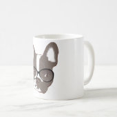 Stilvolle französische Bulldogge Kaffeetasse (VorderseiteRechts)
