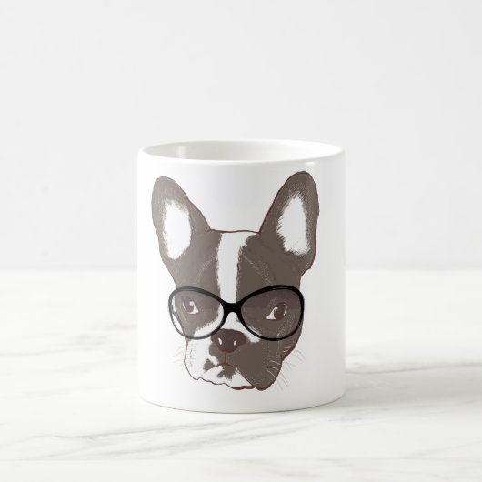 Stilvolle französische Bulldogge Kaffeetasse (Mittel)