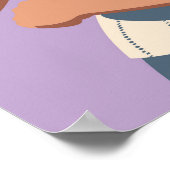 Stilvolle Frau Poster (Ecke)