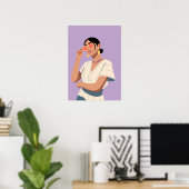 Stilvolle Frau Poster (Heimbüro)
