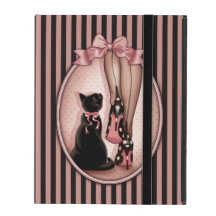 Stilvolle Frau und schwarze Katze