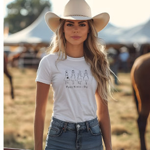 Stilvolle Frauen Happy Women's Day T - Shirt