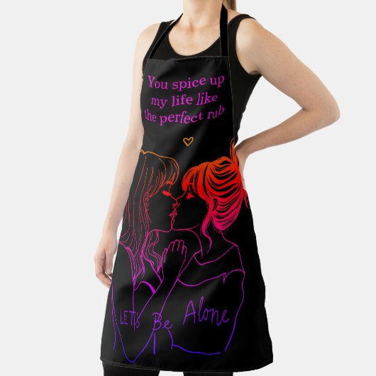 Stilvolle Frauenbindung über GRILLEN Schürze (InSitu)