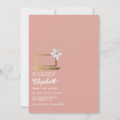 Stilvolle Frauenfeier Moderne Graduate Celebration Einladung (Rückseite)