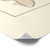 Stilvolle Frauenhasser Französische Illustration Poster (Ecke)