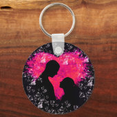 Stilvolle Frauentag mit romantischem Liebe-Design Schlüsselanhänger (Rückseite)