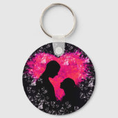 Stilvolle Frauentag mit romantischem Liebe-Design Schlüsselanhänger (Rückseite)