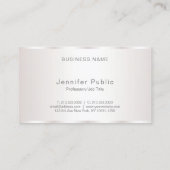 Stilvolle Freehand Script Elegant Glamour Schlicht Visitenkarte (Rückseite)