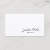 Stilvolle Freehand Script Moderne Elegante Design Visitenkarte (Vorderseite)
