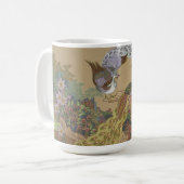 Stilvolle Friedhöfe im Blumengarten Kaffeetasse (Vorderseite Links)