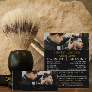Stilvolle Frisur, Herren-Friseure Visitenkarte
