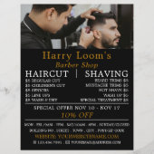 Stilvolle Frisur, Männerwerbung Flyer (Vorne)