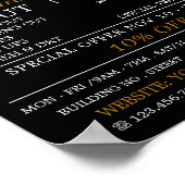 Stilvolle Frisur, Männerwerbung Poster (Ecke)