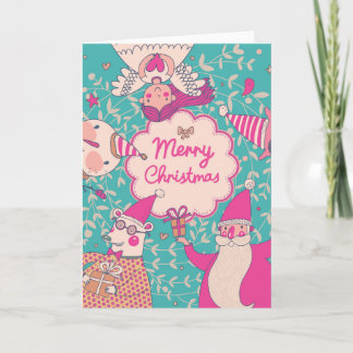 Stilvolle frohe Weihnacht-Karte Feiertagskarte