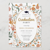 Stilvolle Frühlingsgarten Wildblume Einladung (Vorne/Hinten)