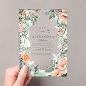 Stilvolle Frühlingsparty für Wildblume Acryleinladungen (Insitu (Handheld))