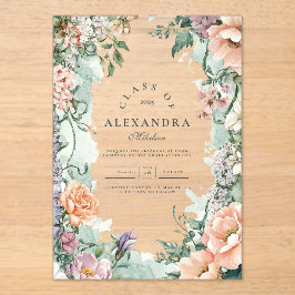 Stilvolle Frühlingsparty für Wildblume Acryleinladungen