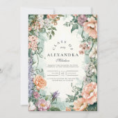 Stilvolle Frühlingsparty für Wildblume Einladung (Vorderseite)