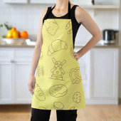 Stilvolle Fun Baking & Cooking Yellow Donuts Brot Schürze