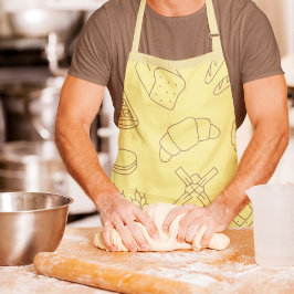 Stilvolle Fun Baking & Cooking Yellow Donuts Brot Schürze