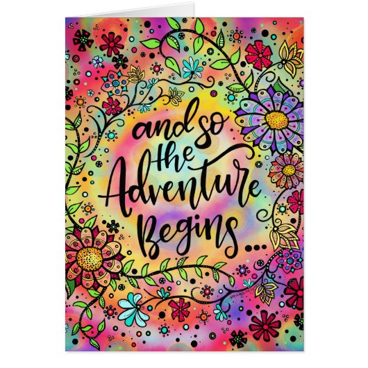 Stilvolle Fun Floral buntes Abenteuer beginnt Zita (Vorne)