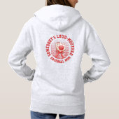 Stilvolle Fun LOUD MOUTHED BASEBALL MAMA Hoodie (Rückseite)