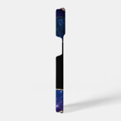 Stilvolle Galaxy Gold Agate Geode Monogram iPhone Hülle (Rechte Seite)