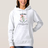 Stilvolle Geburtsmonat Blume JANUARY Christlich Hoodie (Vorderseite)
