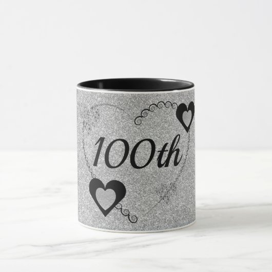 Stilvolle Geburtstagsfeier Tasse 100. (Zentrum)