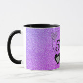 Stilvolle Geburtstagsfeier Tasse 50. (Links)