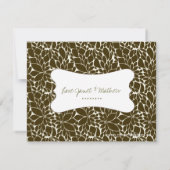 Stilvolle Geburtstagskarte Ankündigung (Rückseite)