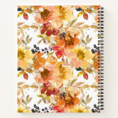 Stilvolle gelbe Wasserfarbe Blumenrezeptur  Notizblock (Rückseite)