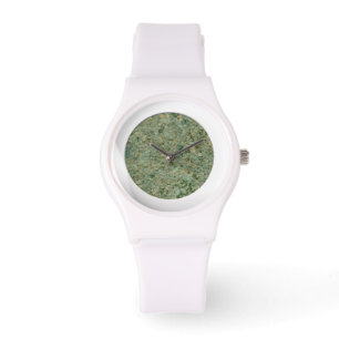 Stilvolle Geologie Grüne Felsenstruktur Armbanduhr