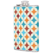 Stilvolle Geometrie: Vintages nahtloses Muster Flachmann (Links)