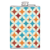 Stilvolle Geometrie: Vintages nahtloses Muster Flachmann (Rückseite)