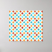Stilvolle Geometrie: Vintages nahtloses Muster Leinwanddruck (Vorderseite)