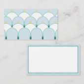 Stilvolle, geometrische Blume Visitenkarte (Vorne/Hinten)