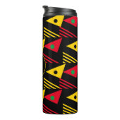 Stilvolle geometrische Dreiecke Monogramm Thermosbecher (Nach rechts gedreht)