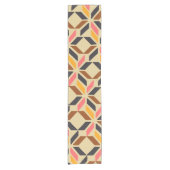 Stilvolle geometrische Formen der Mod Mitte des Ja Kurzer Tischläufer (Vorderseite)