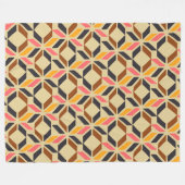 Stilvolle geometrische Formen des Mod Mitte Jahrhu Fleecedecke (Vorderseite (Horizontal))