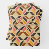 Stilvolle geometrische Formen des Mod Mitte Jahrhu Geschenkpapier Set (Beispiel)